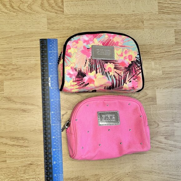 NWOT Pack of 2 Victoria's Secret PINK Pouch Makeup Bag - Picture 5 of 7